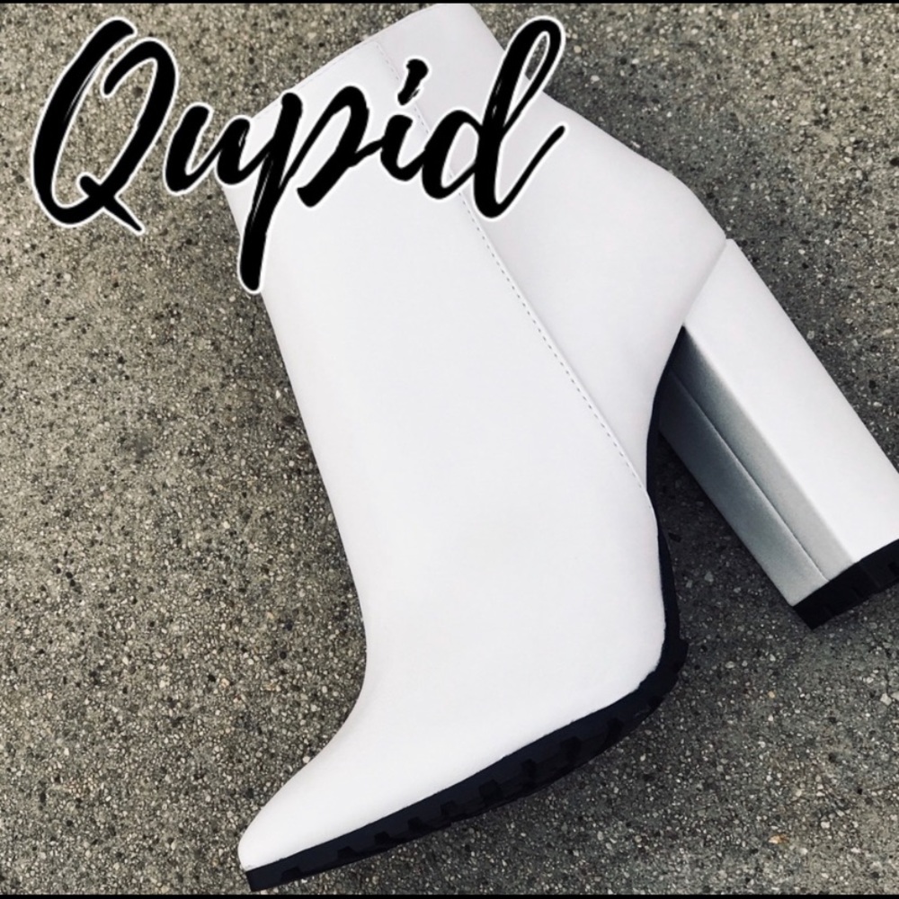 White Ankle Booties